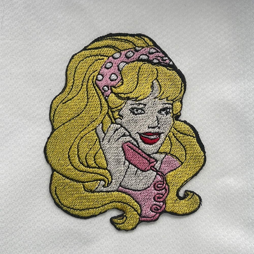 Barbie iron on patch